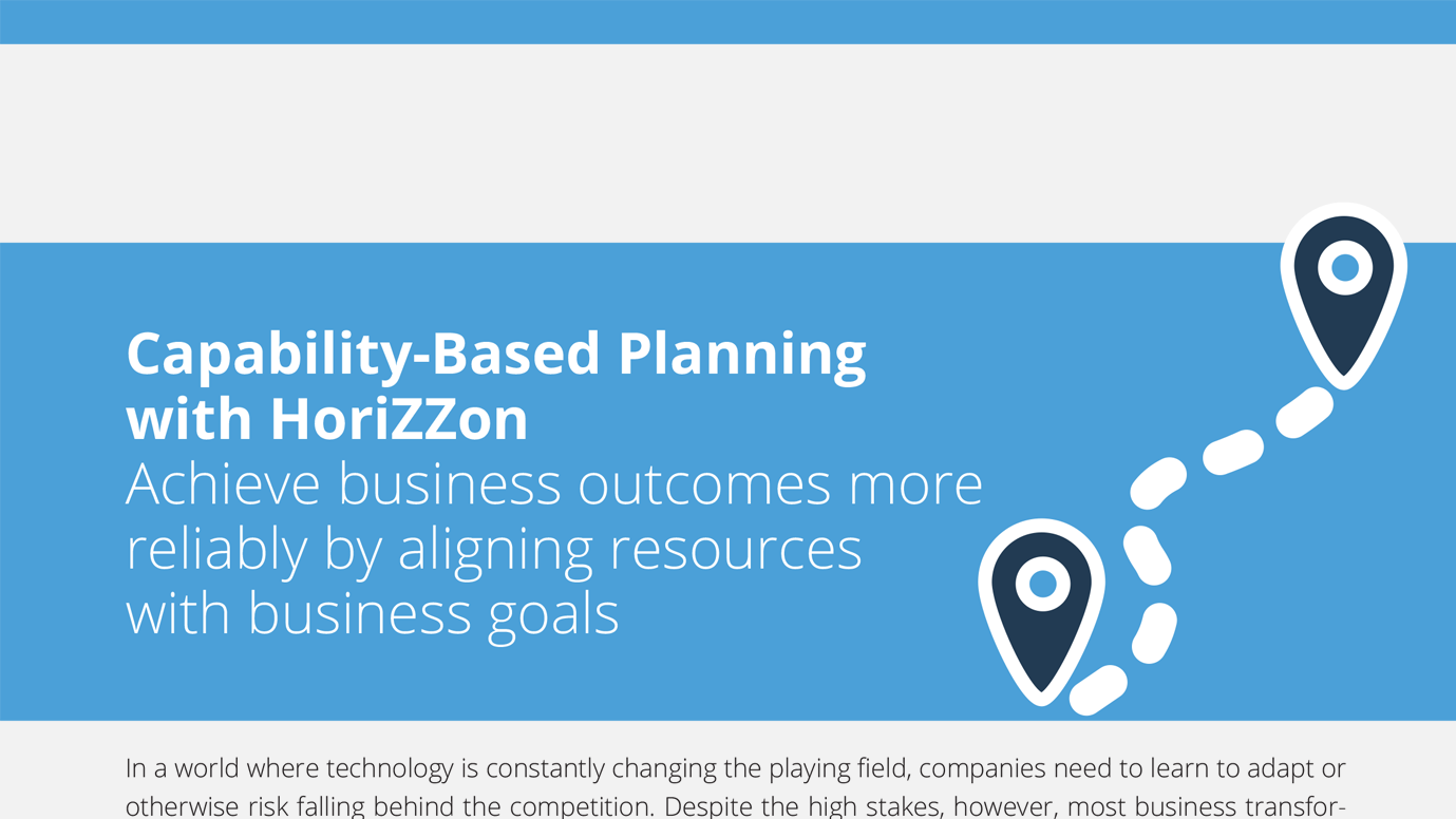 Capability-Based Planning with Horizzon
